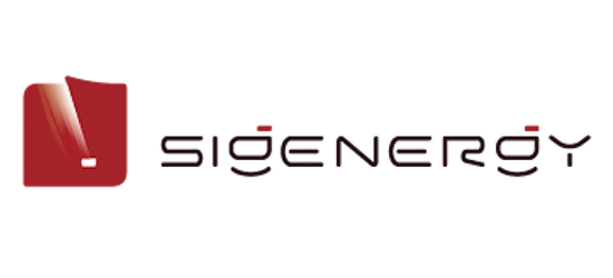 Rotes Symbol neben modernem Schriftzug auf schwarzem Hintergrund, starke Markenidentität durch elegante, dynamische Formen und Farben.